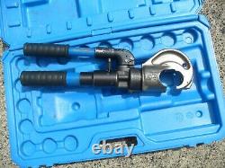 Cembre HT131-C, two speed hand hydraulic crimper, crimping tool & case