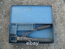 Cembre HT45, hand hydraulic crimper, crimping tool and metal case
