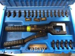 Cembre HT50 Hydraulic Hand Crimping Tool With 23 Dies