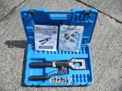 Cembre HT51, dual speed hand hydraulic crimper, crimping tool and case