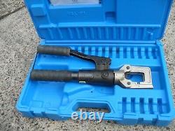 Cembre HT51, dual speed hand hydraulic crimper, crimping tool and case