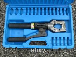 Cembre HT51, two speed, hand hydraulic crimper, crimping tool and case