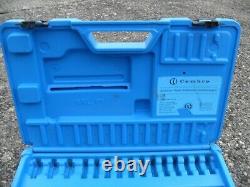 Cembre HT51, two speed, hand hydraulic crimper, crimping tool and case
