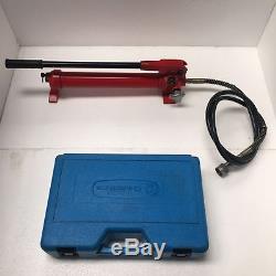 Cembre RHC 131 Hydraulic Crimper Tool with Hand Pump and Dies (3 Sets missing)