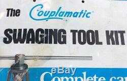Couplamatic Swaging Tool Kit Hand Hydraulic Hose Crimper Screw Press 1/2