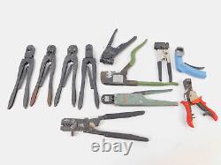 Crimping Crimp Hand Tools for Aviation and Radio Communication (lot of 11)