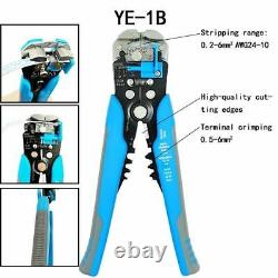 Crimping Pliers Set 8 Jaw Kits Insulation Terminals Electrical Clamps Hand Tools