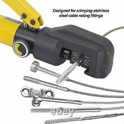 Custom Hydraulic Hand Crimper Tool, Wire Rope Swaging Tool, for 1/8