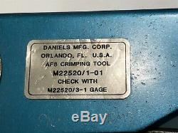 DANIELS DMC AF8 HAND CRIMP TOOL M22520/1-01 ad1p55