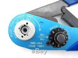 DMC Cage 11851 Crimping Tool Hand Ratchet Crimper Fine Tip Indenter Hypertronics