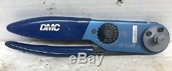 DMC Daniels AF8 M22520/1-01 Hand Crimping Tool with Industrial Interfaces Turret
