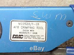 DMC Daniels M22520/1-01 AF8 Hand Crimp Crimping Tool with Turret Head