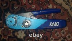 Daniels DMC Miniature Adjustable Hand Crimp Tool M22520/2-01 AFM8 Blue Used