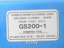 Daniels Gs200-1 Circular Indent Hand Crimping Tool