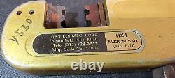 Daniels Mfg Corp DMC HX4 M22520/5-19 Open Frame Hand Crimper Tool with HEX Die