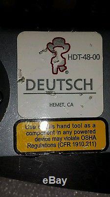 Deutsch HDT-48-00 Genuine Hand Crimp Tool, Size 12- 20AWG, From USA