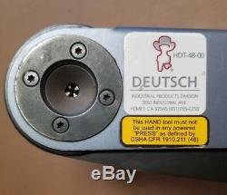Deutsch HDT-48-00 Hand Crimp Tool, Size 12- 22AWG, For Solid Contact Terminals