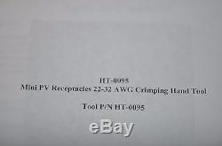 FCI Amphenol Mini PV Terminal Ratcheting Hand Crimping/Crimp Tool HT-0095