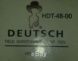 Genuine Deutsch HDT-48-00 Genuine Hand Crimp Tool, Size 12- 20AWG, Made in USA