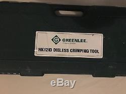 Greenlee HK12ID Hand Hydraulic Dieless Crimping Tool NEW