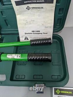 Greenlee Hk12id Hand Hydraulic Dieless Crimping Tool Factory Serviced