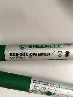 Greenlee K09-2GL Crimping Tool 8-4/0 CU Hand Crimper Tool