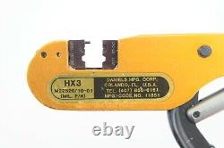Hand Crimp Tool Daniels Manufacturing Corp. HX3 M22520/10-01 with X308P Die Set
