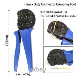 Hand Crimping Tools for 0.14mm2-4.0mm2 (AWG26-12) Harting Han D/E/C Connectors