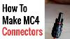 How To Make Crimp Mc4 Connectors
