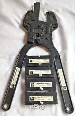 IDC Assembly Tool No. 92598 Cable Hand Crimper Press With 4 Dies 3M Brand
