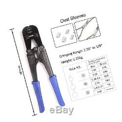 IWISS Wire Rope Crimping (Hand Swage) Tool for Crimping Copper and Aluminum