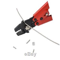 IWISS Wire Rope Swager Fishing Heavy-Duty Hand Crimper has Hardened Steel Jaw