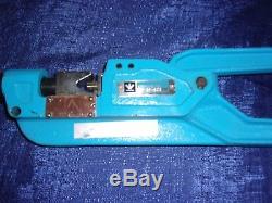 Ideal Industries, #8-843 Dieless Hand Operated Crimper Indentor Tool Cast Steel