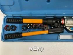 Izumi Ep-430 Hand Hydraulic Crimping Tool With 13 Die Sets -free Shipping