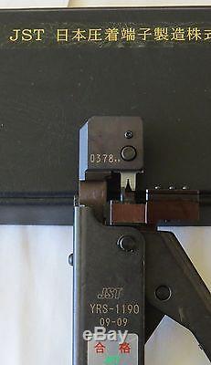 JST YRS-1190 Ratcheting Strip Feed Hand Crimp Tool, Excellent Condition