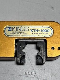 Kings Kth-1000 Hand Crimp Tool & Kth-2132 Die Crimping Rf Coaxial Connector King