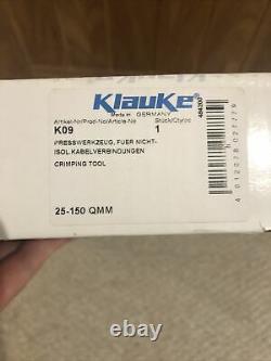 Klauke, K09 Ratcheting Hand Crimping Tool for Tubular Ring Terminal