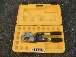 Kompress KHH13C, two speed hand hydraulic crimper, crimping tool + case