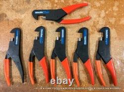LOT OF 6 USED Thomas & Betts WT540 Ratchet Hand Crimp Tools FREE SHIPPING