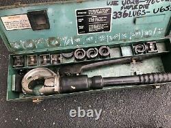 LOT of 2 Brock Hand Hydraulic Crimping Tool with multiple Die Sets