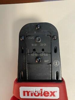 MOLEX Hand Tool Crimper #638191200A. Rarely Used, In Excellent Condition