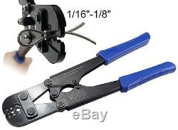 MUZATA Hand Crimper Tool for Stainless Steel Cable Railing Fittings