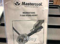 Mastercool 71500 Hydra-krimp Hand-held Hydraulic Crimping Tool In Case