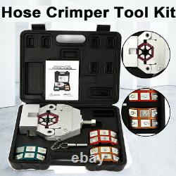 Mechanical A/C Hose Crimper Tool Kit Hose Fittings Crimping Set Hand Repair Tool
