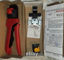 Molex 0638190800 Premium Grade Hand Crimp Tool for Mini-Fit Jr. Male/Female-Red