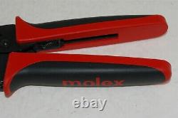 Molex 63811-6500 Hand Crimp Tool 18-24 AWG Crimper Red/Black
