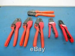 Molex 638190100A & Assorted Crimping Hand Tools Lot of 6