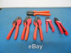 Molex 638190100A & Assorted Crimping Hand Tools Lot of 6