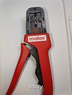 Molex 638190100A Premium Grade Hand Crimp Tool Red