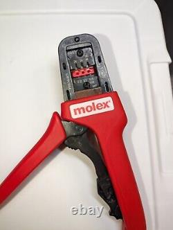 Molex 638190100A Premium Grade Hand Crimp Tool Red